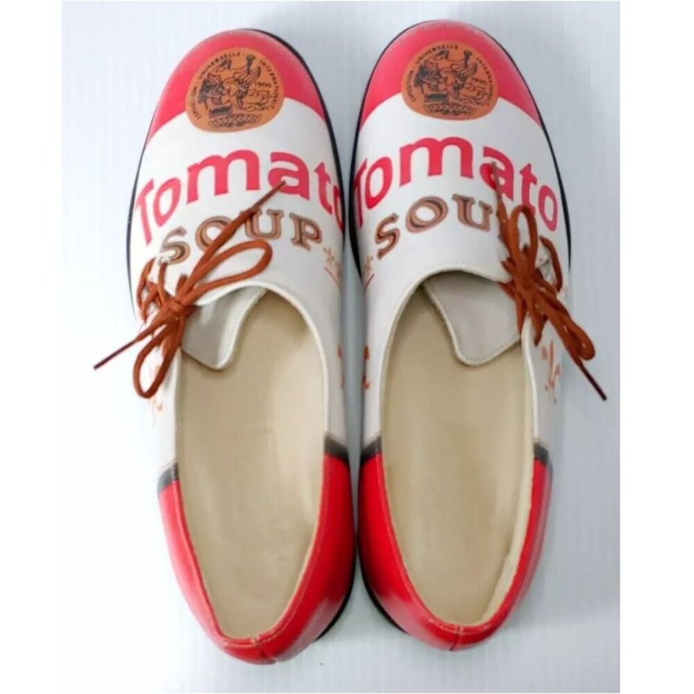 Icon Casual Shoes Pop Art Campbell's Tomato Soup Andy Warhol Size M 7.5 W 9.5